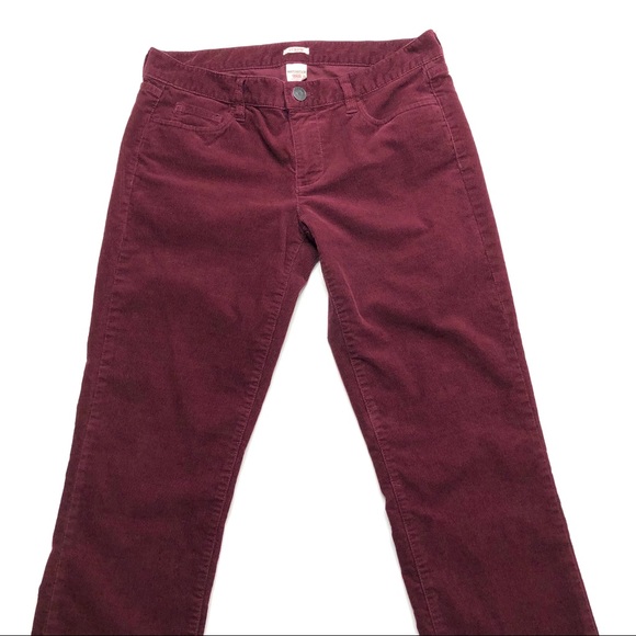 J. Crew Factory Maroon Matchstick Corduroy Jeans - Picture 3 of 8